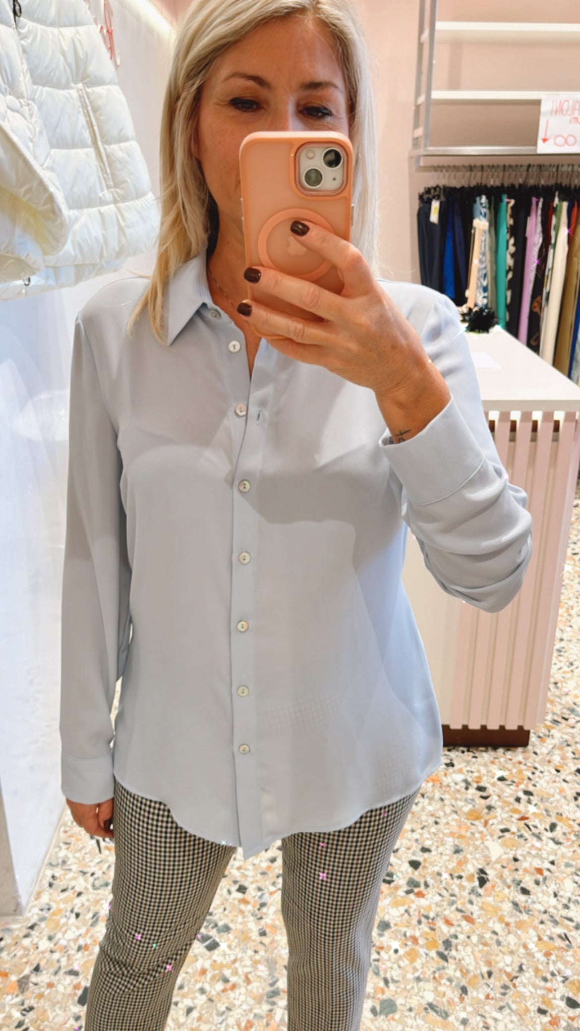 Camicia viscosa colletto